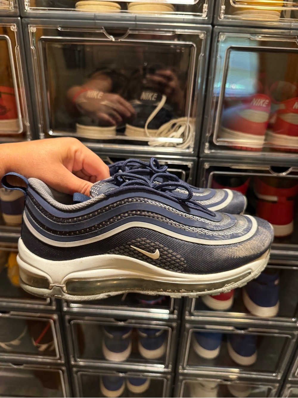 Nike Kids' Air Max 97 in Navy and Light Blue